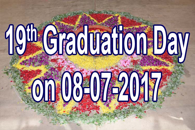 19th Graduation Day on 08-07-2017